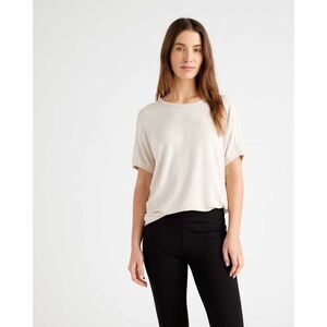 Quince Cream Short Sleeve Top